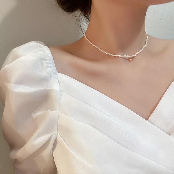 chokers 2021 korean mini fr pearl choker necklace for women trends elegant student daily clavicle, Golden;silver
chokers 2021 korean mini fr pearl choker necklace for women trends elegant student daily clavicle, Golden;silver