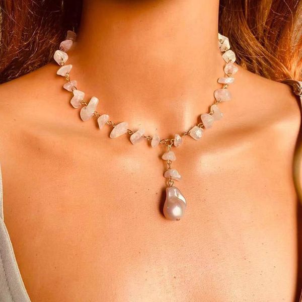 chokers rose/clear quartz choker necklace with faux pearl charm natural stone 30+7cm extenders for girl and women spiritual jewelry kx4g, Golden;silver
chokers rose/clear quartz choker necklace with faux pearl charm natural stone 30+7cm extenders for girl and women spiritual jewelry kx4g, Golden;silver