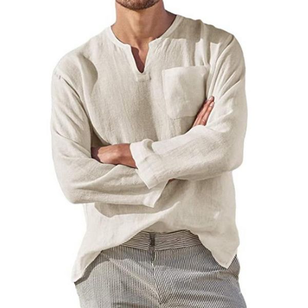 men's casual shirts puimentiua men linen long sleeve breathable baggy slim fit solid cotton mens pullover blouse, White;black
men's casual shirts puimentiua men linen long sleeve breathable baggy slim fit solid cotton mens pullover blouse, White;black