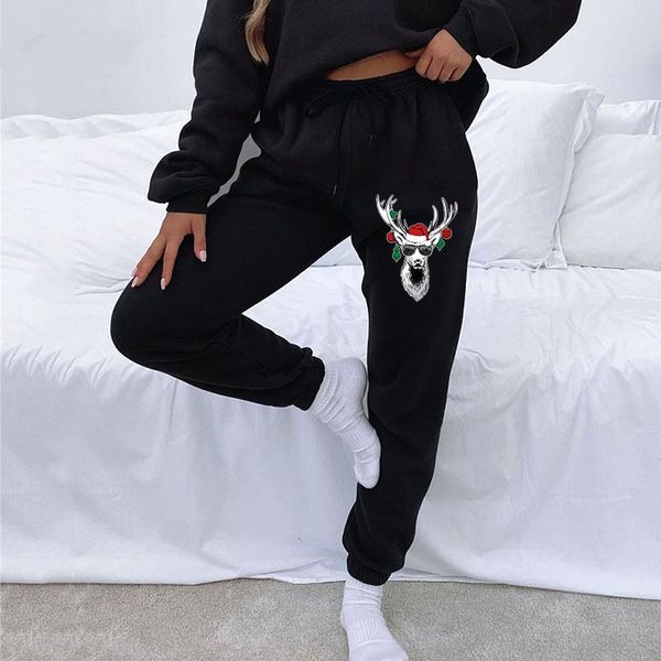 women's pants & capris women natal deer animal year holiday trouser happy merry christmas cartoon trend female clothes black casual loo, Black;white
women's pants & capris women natal deer animal year holiday trouser happy merry christmas cartoon trend female clothes black casual loo, Black;white