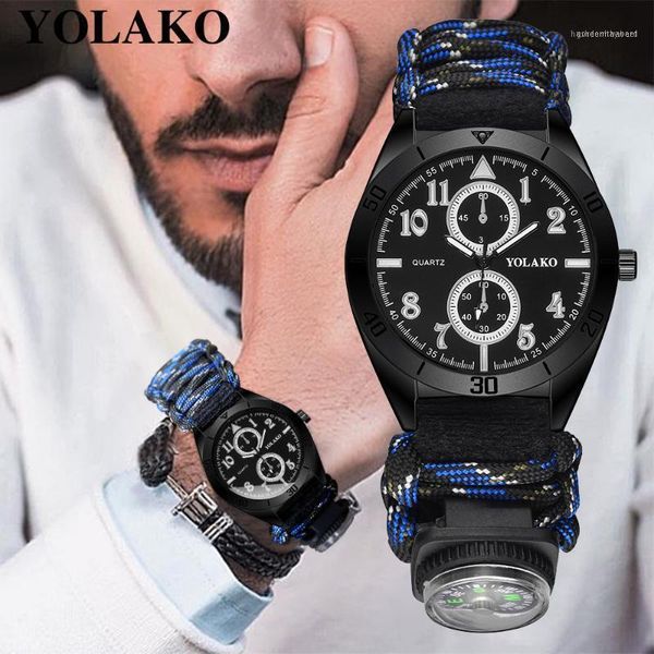 wristwatches yolako men's watch double dial digital compass nylon sports relogio masculino men relojes1, Slivery;brown
wristwatches yolako men's watch double dial digital compass nylon sports relogio masculino men relojes1, Slivery;brown