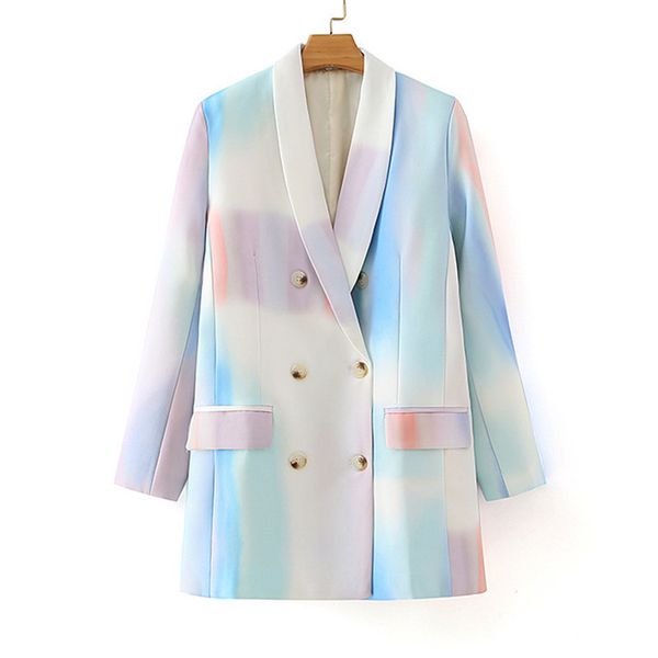blsqr elegant tie-dye women's blazer notched long sleeve pocket female s feminino autumn fashion suit 210430, White;black
blsqr elegant tie-dye women's blazer notched long sleeve pocket female s feminino autumn fashion suit 210430, White;black