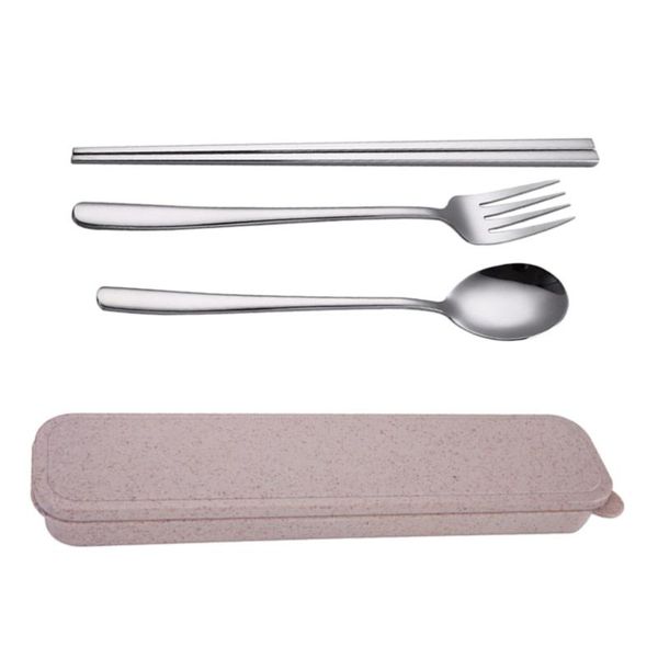 4pcs/set stainless steel chopsticks fork spoon with box portable cutlery tableware set flatware forks
4pcs/set stainless steel chopsticks fork spoon with box portable cutlery tableware set flatware forks