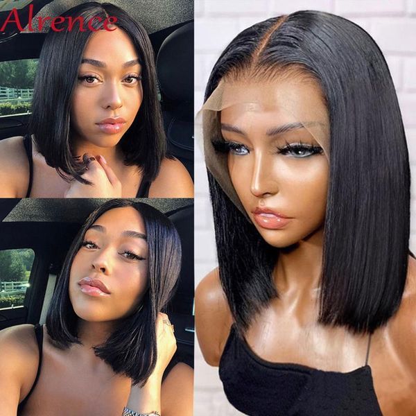 airence straight short bob human hair wigs for women brazilian lace front wigs 13*4 remy 150% m1, Black;brown 
airence straight short bob human hair wigs for women brazilian lace front wigs 13*4 remy 150% m1, Black;brown
