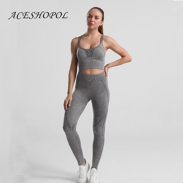 yoga outfit aceshopol women's sportswear set workout clothes wear sports gym legging seamless fitness crop long sleeve suit
yoga outfit aceshopol women's sportswear set workout clothes wear sports gym legging seamless fitness crop long sleeve suit