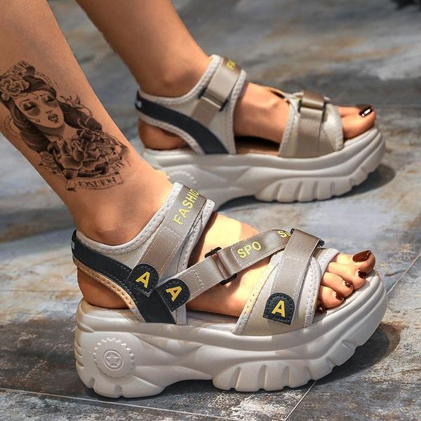 platform sandals women summer shoes buckle slides casual women's sports sandalia mujer, Black
platform sandals women summer shoes buckle slides casual women's sports sandalia mujer, Black