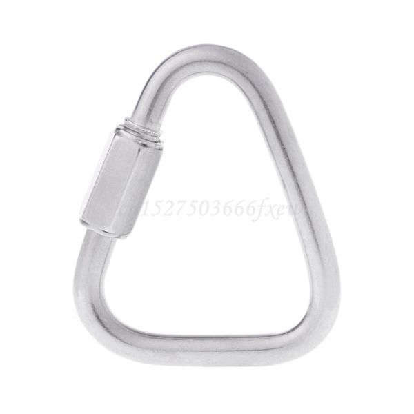 stainless steel screw lock triangle carabiner climbing gear safety snap hook cords, slings and webbing
stainless steel screw lock triangle carabiner climbing gear safety snap hook cords, slings and webbing