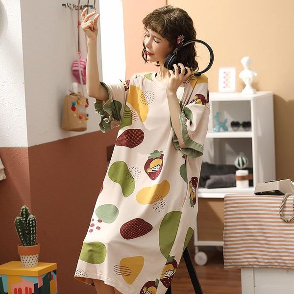 women's sleepwear short sleeve nightwear home clothes cotton sleep women nightgowns and sleepshirts cute shirt night dress, Black;red
women's sleepwear short sleeve nightwear home clothes cotton sleep women nightgowns and sleepshirts cute shirt night dress, Black;red