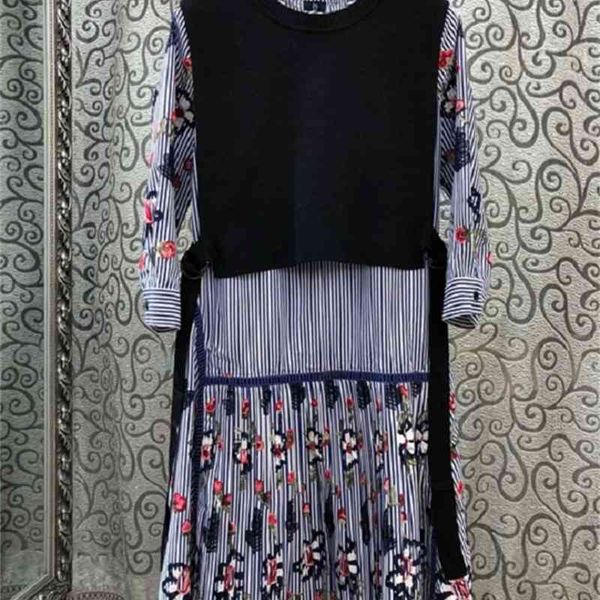 ladies skirt dress set autumn casual suit women striped print floral embroidery dress+sleeveless knitted vest coat, White
ladies skirt dress set autumn casual suit women striped print floral embroidery dress+sleeveless knitted vest coat, White