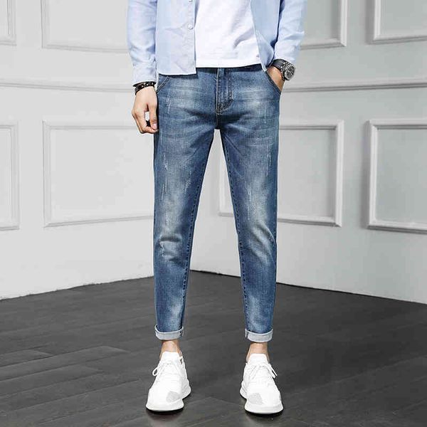 men's pants selling new jeans men spring ankle-length pencil trousers fashion denim hole masculina big code mfrt, Black
men's pants selling new jeans men spring ankle-length pencil trousers fashion denim hole masculina big code mfrt, Black