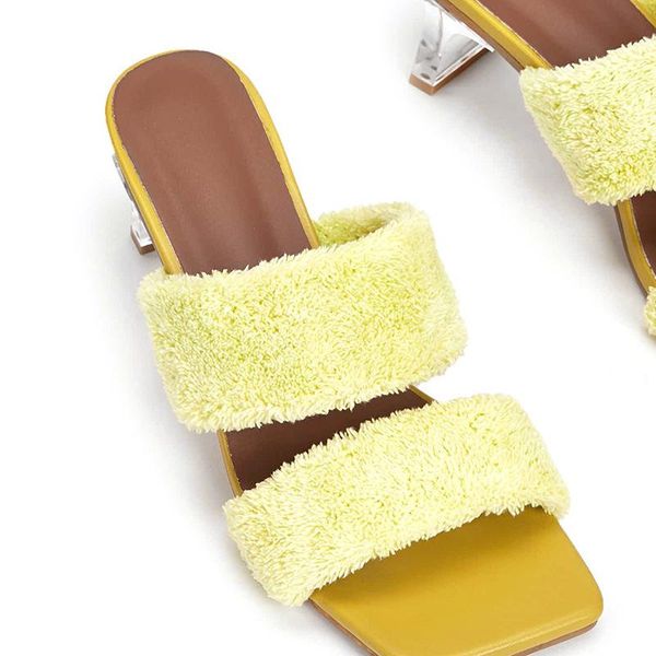 sandals fashion women summer furry decoration upper heel and slippers personality crystal cgb, Black
sandals fashion women summer furry decoration upper heel and slippers personality crystal cgb, Black