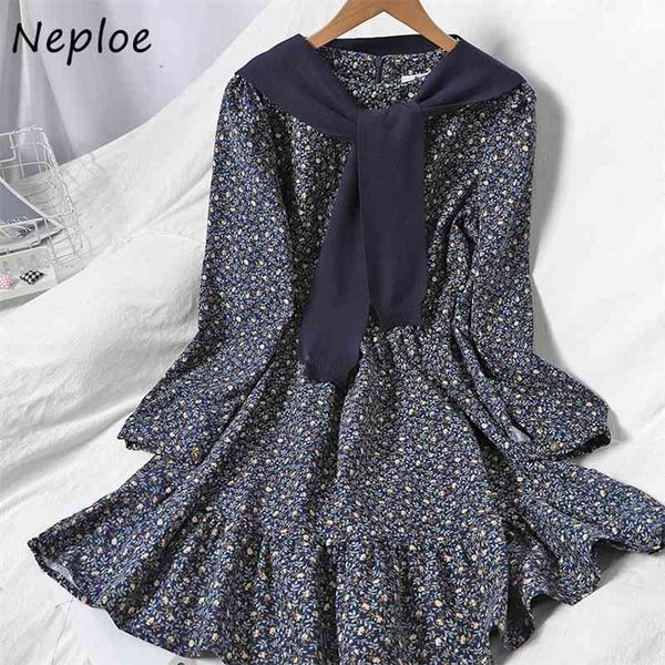 neploe o-neck slim waist flower print dresses chic ruffles drawstring vestidos sweet all-match women dress with knitted capes 210423, Black;gray
neploe o-neck slim waist flower print dresses chic ruffles drawstring vestidos sweet all-match women dress with knitted capes 210423, Black;gray