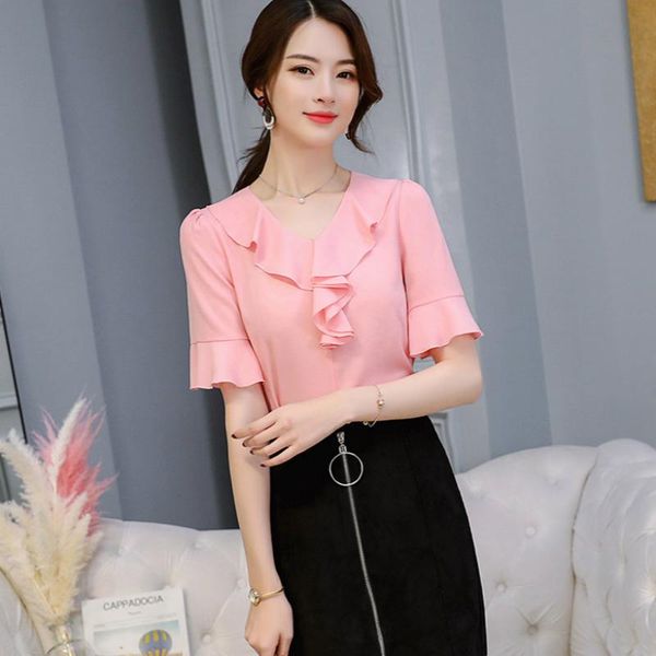 women's blouses & shirts 2021 spring and summer large size was thin in the sleeves fashion wild pure color casual chiffon shirt, White
women's blouses & shirts 2021 spring and summer large size was thin in the sleeves fashion wild pure color casual chiffon shirt, White