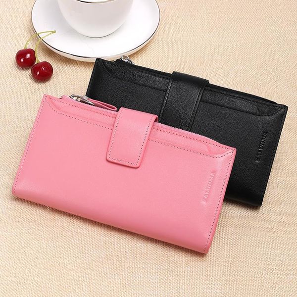wallets woman korean-style long wallet genuine leather lady's zipper hasp large-volume promotional, Red;black
wallets woman korean-style long wallet genuine leather lady's zipper hasp large-volume promotional, Red;black