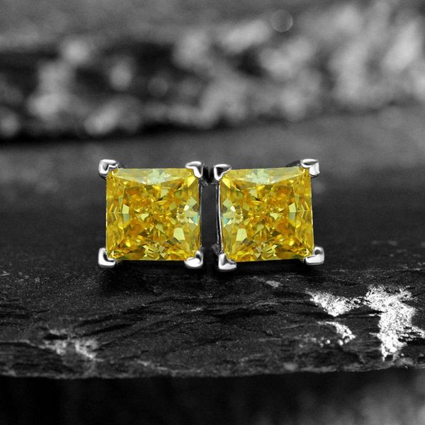 stud fashion 100% 925 sterling silver earring cut 6*6mm yellow high carbon diamond ear studs earrings for women party fine jewelry, Golden;silver
stud fashion 100% 925 sterling silver earring cut 6*6mm yellow high carbon diamond ear studs earrings for women party fine jewelry, Golden;silver