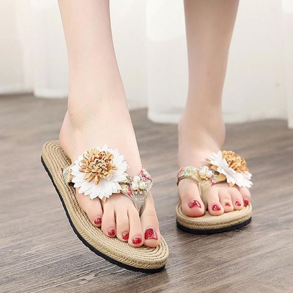 shoes woman slippers indoor zapatos de mujer summer women's non-slip flower flip flops sandals flat beach, Black
shoes woman slippers indoor zapatos de mujer summer women's non-slip flower flip flops sandals flat beach, Black