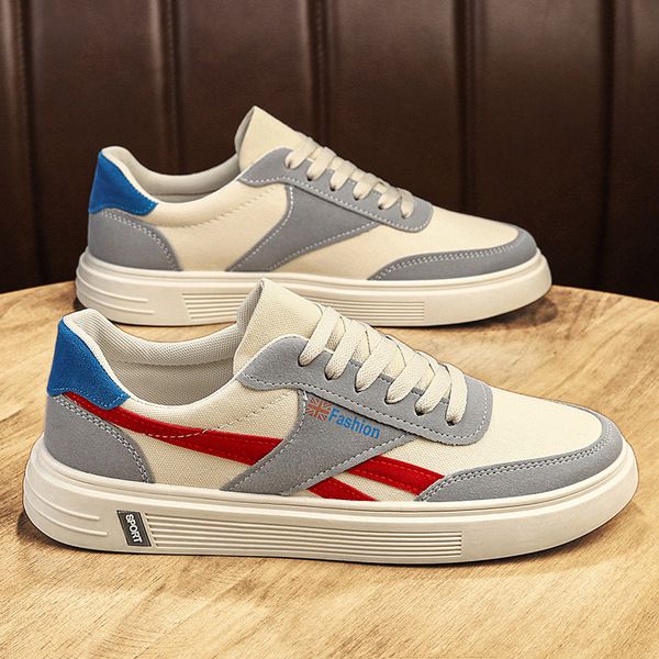 design mens flat sneakers color black white beige red men canvas shoes sport trainer size 39-44
design mens flat sneakers color black white beige red men canvas shoes sport trainer size 39-44
