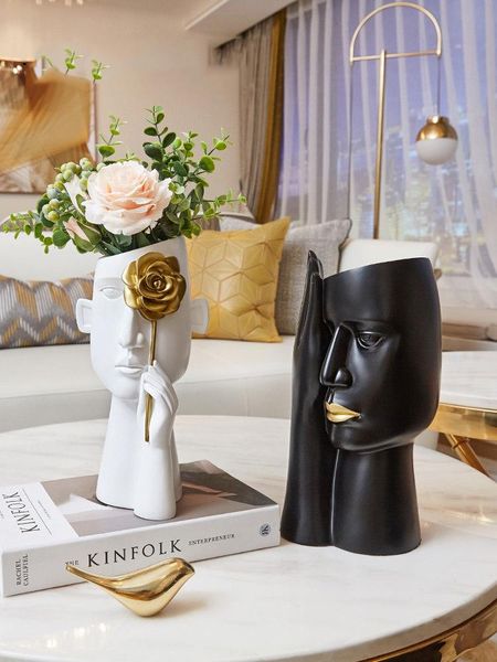 vases nordic creative resin face character vase+fake flower art home livingroom accessories crafts coffe table figurines decoration
vases nordic creative resin face character vase+fake flower art home livingroom accessories crafts coffe table figurines decoration