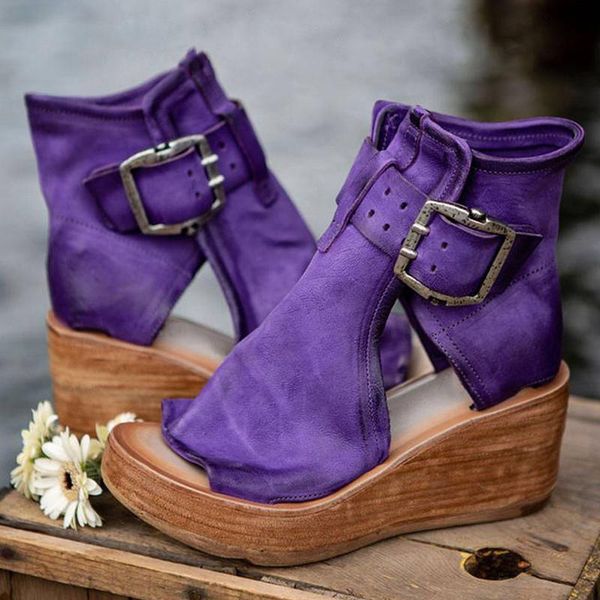 retro purple roman summer fashion women shoes 2021 wedge sandals platform open toe buckle dress, Black
retro purple roman summer fashion women shoes 2021 wedge sandals platform open toe buckle dress, Black