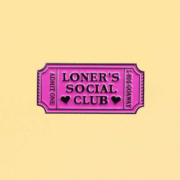 pins, brooches admt one lowner`s social club 1-800-goaway enamel pins cute cartoon metal brooch men women fashion jewelry gifts hat lapel ba, Gray
pins, brooches admt one lowner`s social club 1-800-goaway enamel pins cute cartoon metal brooch men women fashion jewelry gifts hat lapel ba, Gray