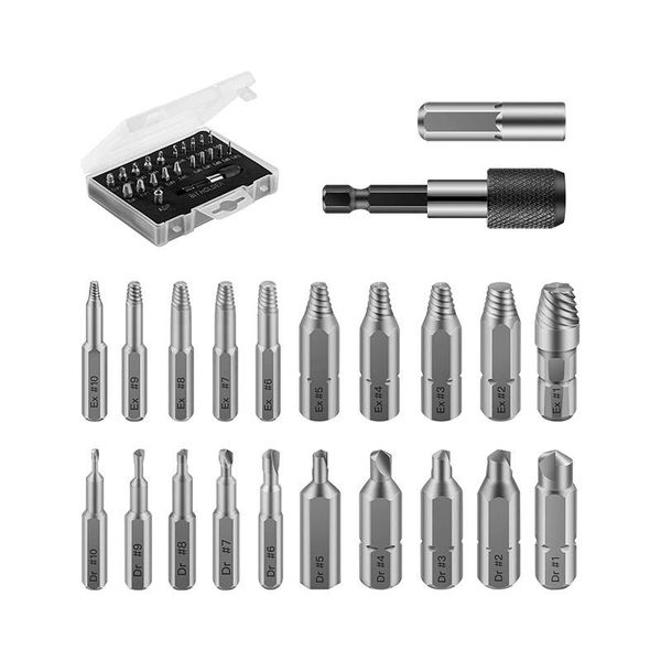 hand tools 22/33pcs hss damaged screw extractor set for broken bolt remover kits
hand tools 22/33pcs hss damaged screw extractor set for broken bolt remover kits