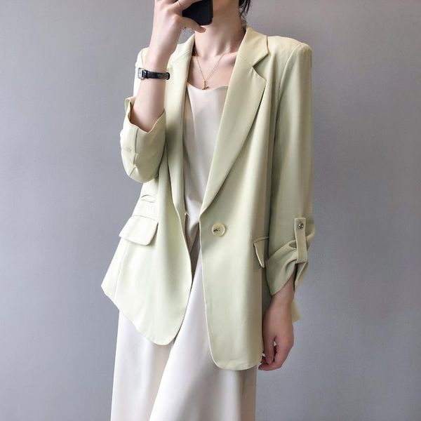 women's suits & blazers summer autumn thin loose jackets women korean style office ladies drape blazer outerwear female basic coats chi, White;black
women's suits & blazers summer autumn thin loose jackets women korean style office ladies drape blazer outerwear female basic coats chi, White;black