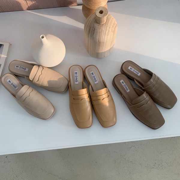dress shoes mules in women's slippers zapatos de mujer aesthetic round toe low (1cm-3cm), Black
dress shoes mules in women's slippers zapatos de mujer aesthetic round toe low (1cm-3cm), Black