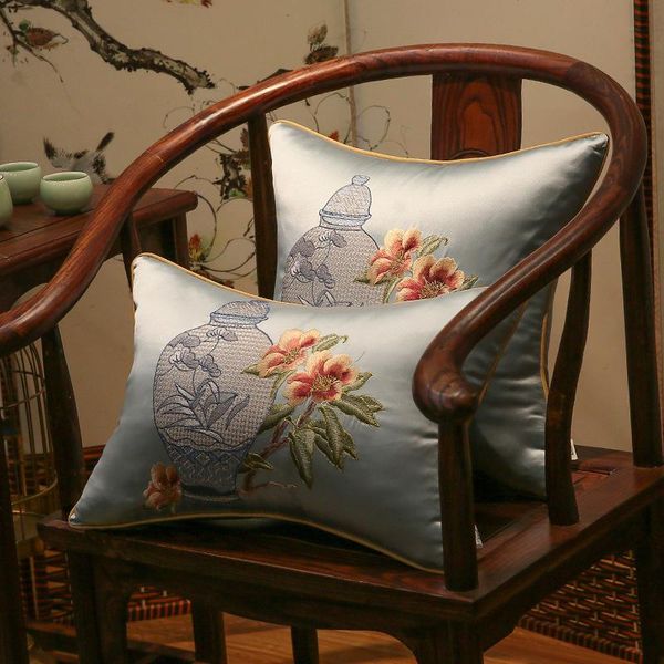 cushion/decorative pillow classical chinese style cushion cover vase flower embroidered waist pillowcase high-grade throw home sofa decor
cushion/decorative pillow classical chinese style cushion cover vase flower embroidered waist pillowcase high-grade throw home sofa decor