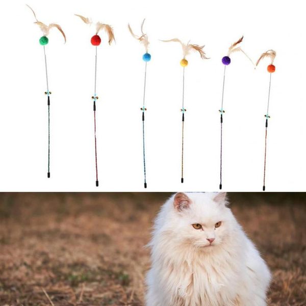 cat toys attractive 5 colors teaser stick for kitten cats toy
cat toys attractive 5 colors teaser stick for kitten cats toy