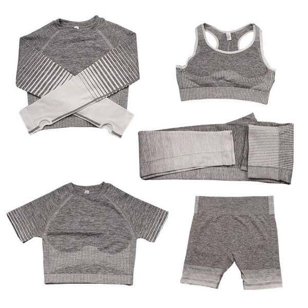 yoga outfit 5 piece set seamless women workout gym clothing fitness pants long short sleeve bra shorts high waist leggings sportswear
yoga outfit 5 piece set seamless women workout gym clothing fitness pants long short sleeve bra shorts high waist leggings sportswear