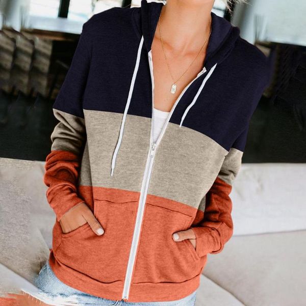 women's jackets oversize hoodies women contrasting stripes zip up sweatshirt spring autumn vintage pockets long sleeve casual sport jac, Black;brown
women's jackets oversize hoodies women contrasting stripes zip up sweatshirt spring autumn vintage pockets long sleeve casual sport jac, Black;brown