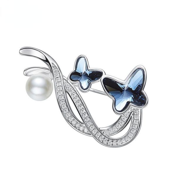 pins, brooches simple and elegant female butterfly crystal brooch with elements trendy accessories, Gray
pins, brooches simple and elegant female butterfly crystal brooch with elements trendy accessories, Gray