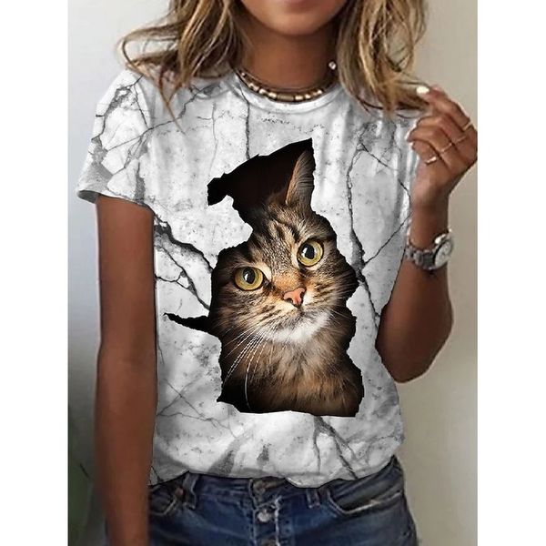 silver crackle print women is fashion word 3d printing short slim-fit t-shirt summer casual round neck short short-sleeved t-shirt, White
silver crackle print women is fashion word 3d printing short slim-fit t-shirt summer casual round neck short short-sleeved t-shirt, White