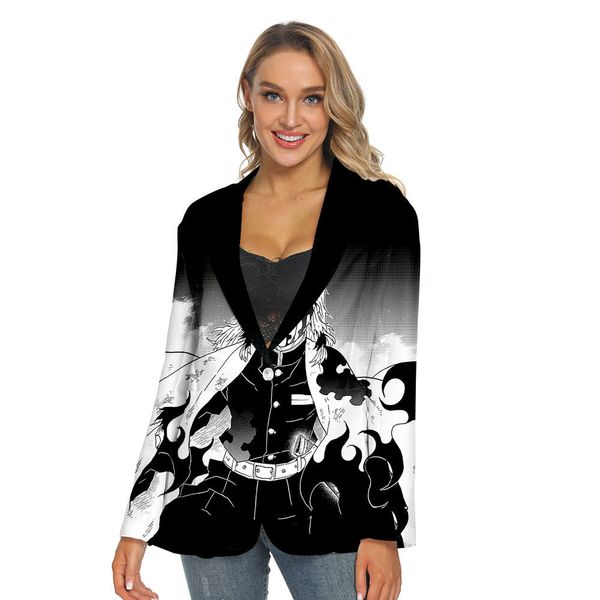 fashionable ladies suit 3d printing men's and women's light blazer casual coat, White;black
fashionable ladies suit 3d printing men's and women's light blazer casual coat, White;black