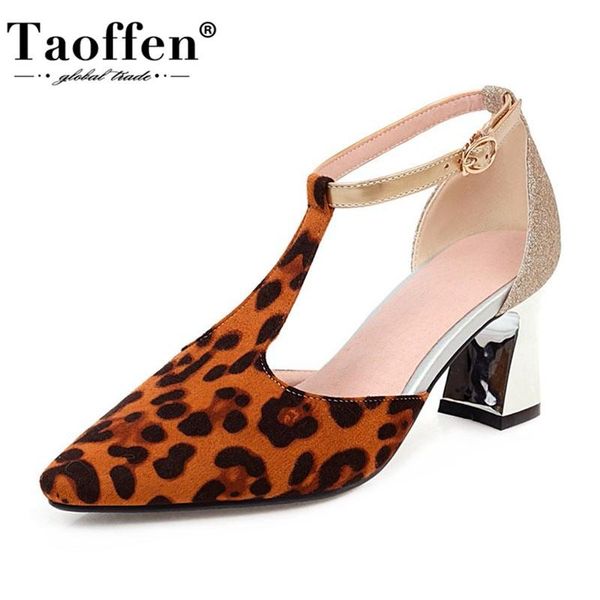 taoffen mixed color women sandals pointed toe square heel shoes ankle buckle leopard pattern mujer zapatos size 31-48, Black
taoffen mixed color women sandals pointed toe square heel shoes ankle buckle leopard pattern mujer zapatos size 31-48, Black