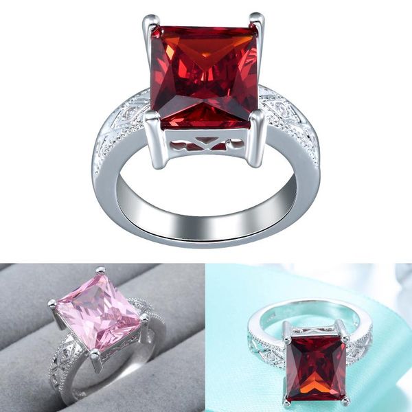 wedding rings hainon unique square charm pink red cubic zircon crystal fashion luxury for women engagement jewelry silver color, Slivery;golden
wedding rings hainon unique square charm pink red cubic zircon crystal fashion luxury for women engagement jewelry silver color, Slivery;golden