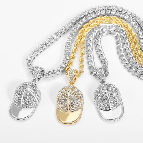 pendant necklaces crystal bling baseball/peaked cap pendant&necklace men iced out chain silver color sport men/women fashion hip hop jewelry
pendant necklaces crystal bling baseball/peaked cap pendant&necklace men iced out chain silver color sport men/women fashion hip hop jewelry