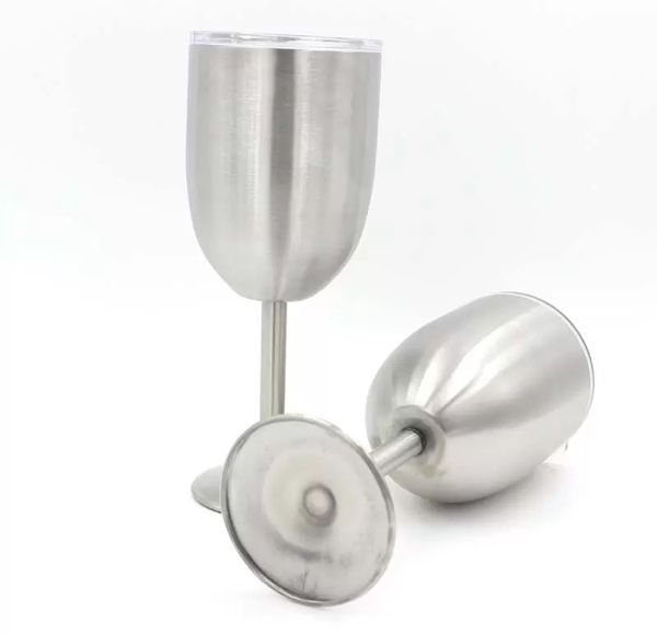 2021 silver 10oz wine glasses goblets double layer stainless steel wine cup beer coffee wine glass with lid
2021 silver 10oz wine glasses goblets double layer stainless steel wine cup beer coffee wine glass with lid