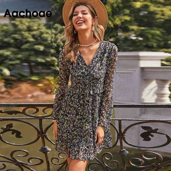 aachoae v neck floral print mini dress see through long sleeve boho pleated dress lady ruffles beach sundress vestidos mujer 210413, Black;gray
aachoae v neck floral print mini dress see through long sleeve boho pleated dress lady ruffles beach sundress vestidos mujer 210413, Black;gray