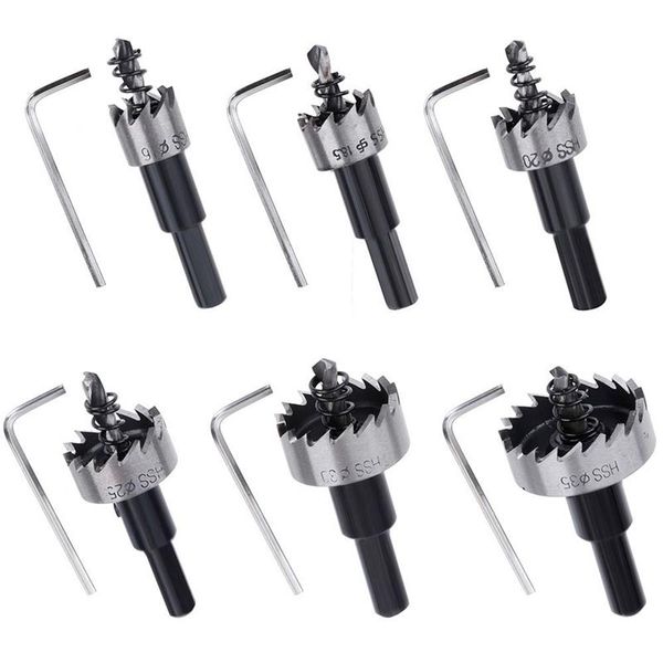 professional drill bits 6 pcs 16-35mm hss high speed steel hole saw tooth cutter bit set stainless metal alloy tool kits for aluminum wood w
professional drill bits 6 pcs 16-35mm hss high speed steel hole saw tooth cutter bit set stainless metal alloy tool kits for aluminum wood w