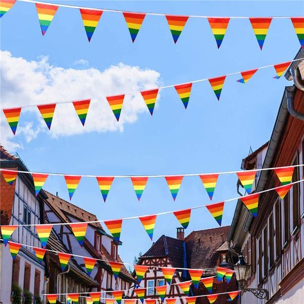party decoration rainbow pennant banner colorful stripes string flags for garden restaurant courtyard happy birthday baby shower
party decoration rainbow pennant banner colorful stripes string flags for garden restaurant courtyard happy birthday baby shower