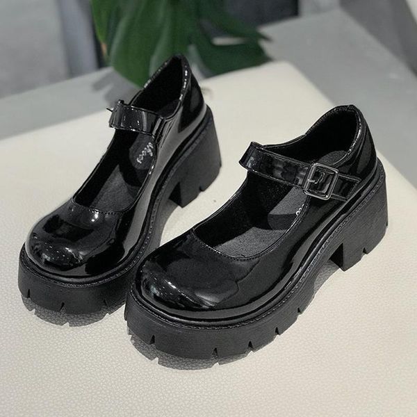 women blocks-heel platform shoes round toe retro small leather for 2021 fashion xin- dress, Black
women blocks-heel platform shoes round toe retro small leather for 2021 fashion xin- dress, Black