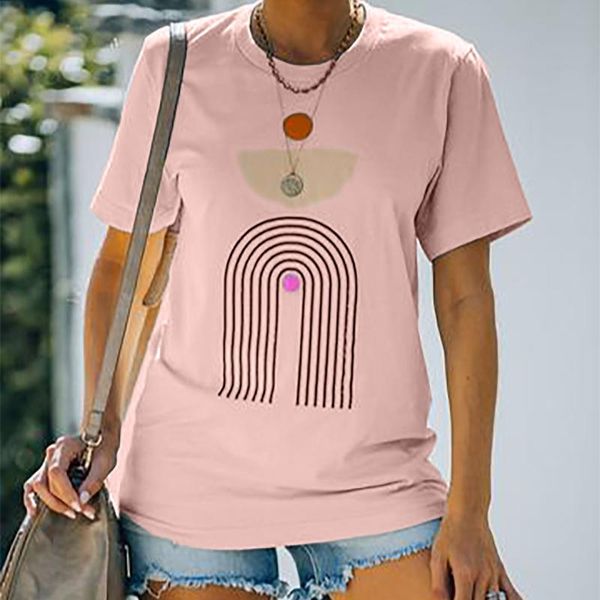 women abstract printed t-shirt casual short sleeve o-neck summer shirts fashion tees streetwear blusas women's, White
women abstract printed t-shirt casual short sleeve o-neck summer shirts fashion tees streetwear blusas women's, White