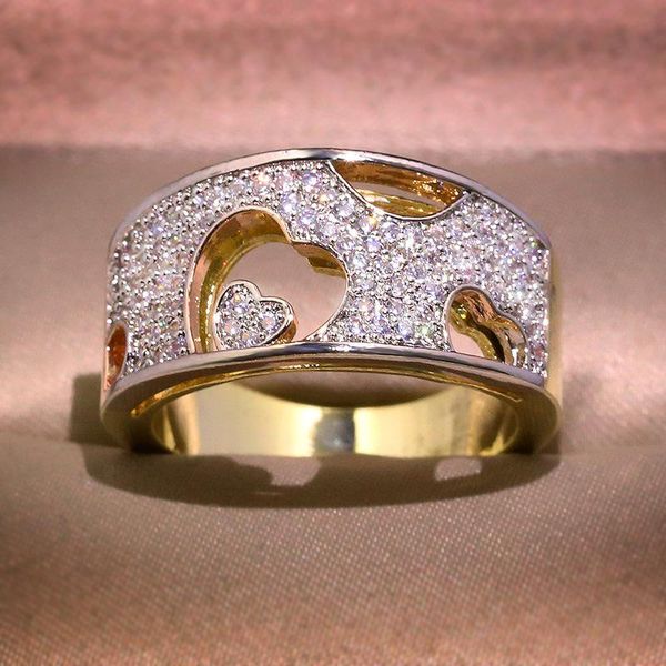 cluster rings fashion zircon engagement romantic for women dazzling yellow gold color hollow heart shaped wedding bridal jewelry, Golden;silver
cluster rings fashion zircon engagement romantic for women dazzling yellow gold color hollow heart shaped wedding bridal jewelry, Golden;silver