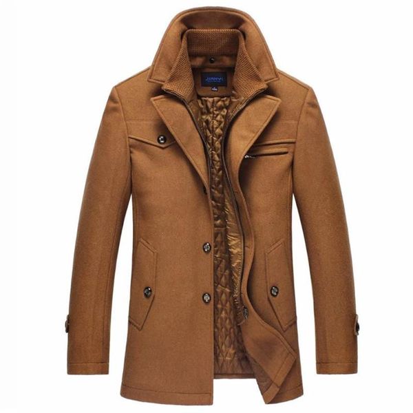 men's wool & blends autumn winter coat men business jacket casual slim fit mens overcoat, Black
men's wool & blends autumn winter coat men business jacket casual slim fit mens overcoat, Black