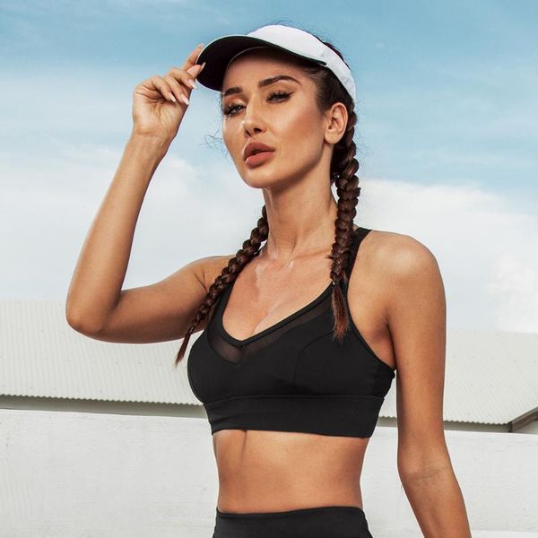 yoga outfit gaiia mesh black sports bra strappy criss pull over tank fitness gym shockproof running sportswear
yoga outfit gaiia mesh black sports bra strappy criss pull over tank fitness gym shockproof running sportswear