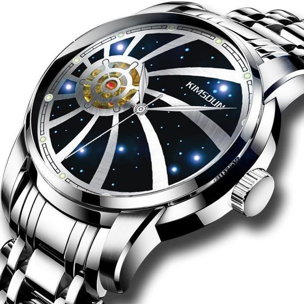 wristwatches 2021 creative fashion trend starry sky dial hollow automatic watch men's mechanical waterproof limited, Slivery;brown
wristwatches 2021 creative fashion trend starry sky dial hollow automatic watch men's mechanical waterproof limited, Slivery;brown