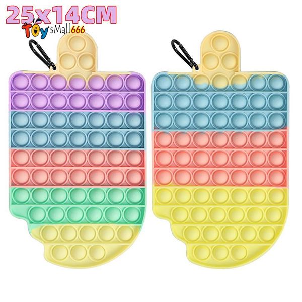 2021 new 25x14cm big size ice cream push bubble toys autism needs squishy stress reliever toys kid funny anti-stress fidget
2021 new 25x14cm big size ice cream push bubble toys autism needs squishy stress reliever toys kid funny anti-stress fidget