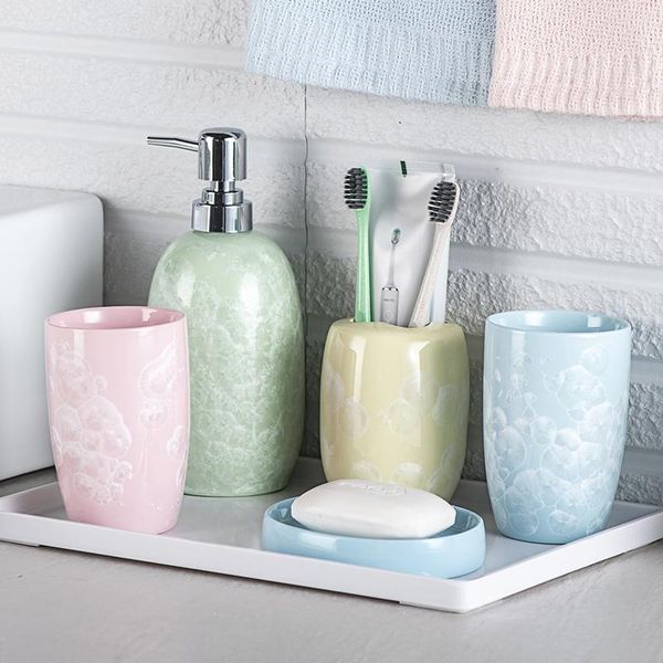 bath accessory set washing household bathroom mouthwash cup ceramics accessories soap dispenser/toothbrush holder/cup/soap dish tray
bath accessory set washing household bathroom mouthwash cup ceramics accessories soap dispenser/toothbrush holder/cup/soap dish tray