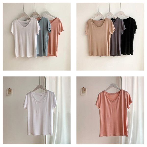 mozuleva 2021 summer casual v-neck solid color women t-shirt short sleeve loose female basic shirt ladies tees 100% cotton, Black
mozuleva 2021 summer casual v-neck solid color women t-shirt short sleeve loose female basic shirt ladies tees 100% cotton, Black